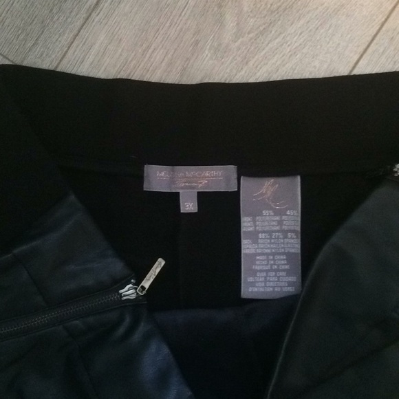 Melissa McCarthy Faux Leather Leggings, size 3x - Picture 2 of 2